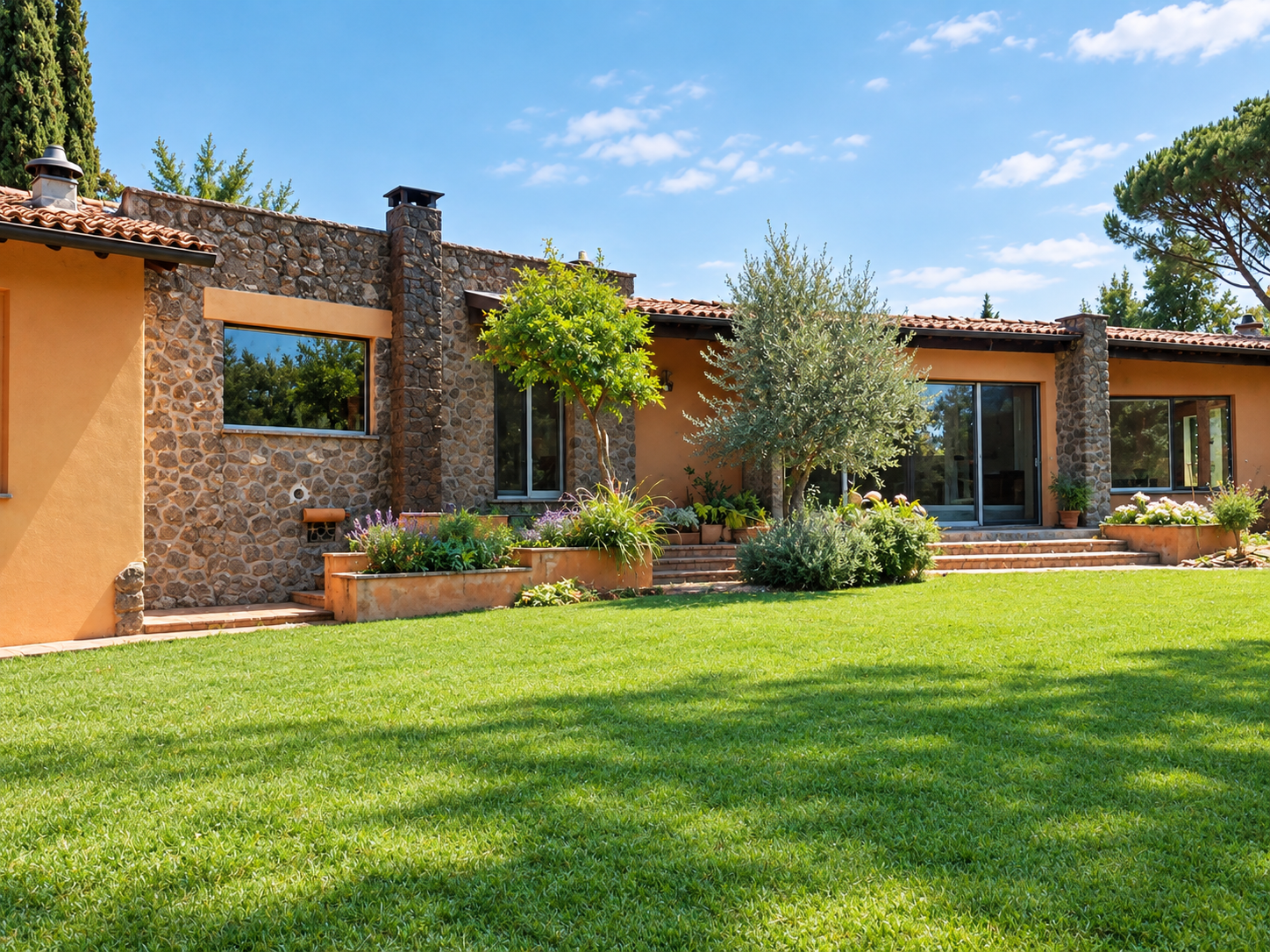Foto di villa con giardino