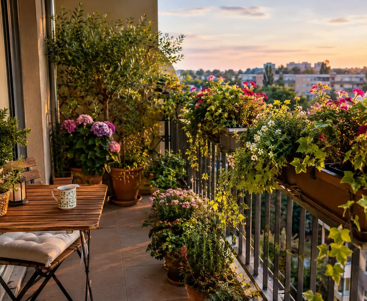 Balcone fiorito