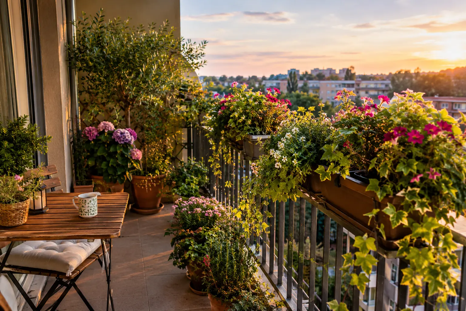 Balcone fiorito